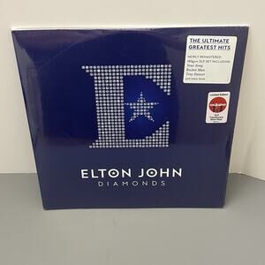 Elton John DIAMONDS The Ultimate Greatest Hits 2 LP Blue Vinyl Limited Edition